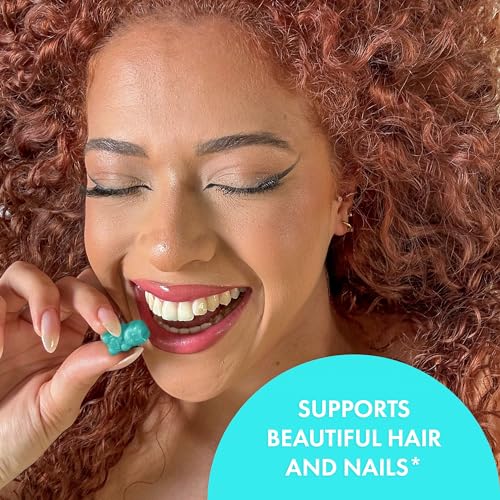 Sugarbear Hair Vitamins - Biotin, Zinc, Iodine, Vitamin E, Folic Acid, Inositol - Vegan Gummies