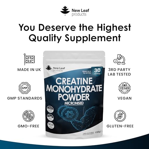Creatine Monohydrate Powder 100% Pure Micronized Creatine - 150g Increased Absorption