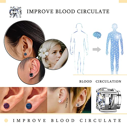 Ronglry Acupressure Slimming Earrings Therapy Weight Loss Earrings for Women Men