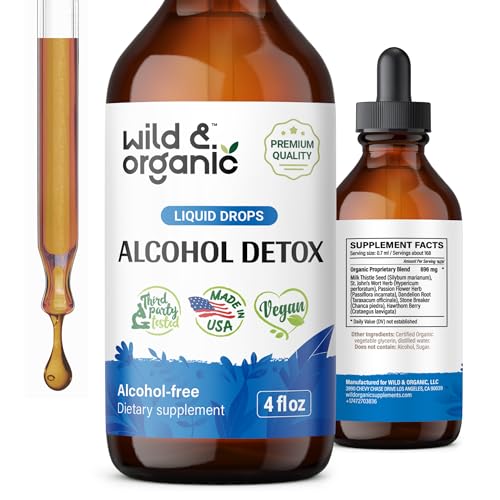 Wild & Organic Alcohol Detox Supplement - Liver Cleance & Repair Formula - Anti Alcohol