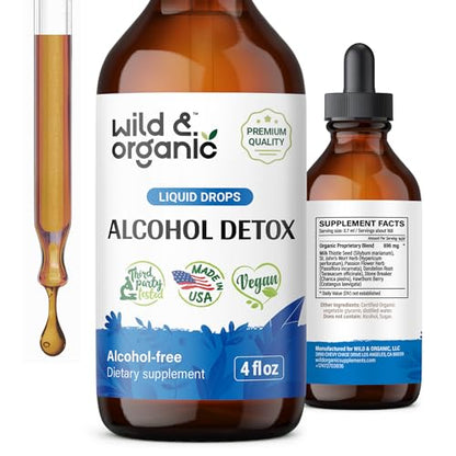 Wild & Organic Alcohol Detox Supplement - Liver Cleance & Repair Formula - Anti Alcohol
