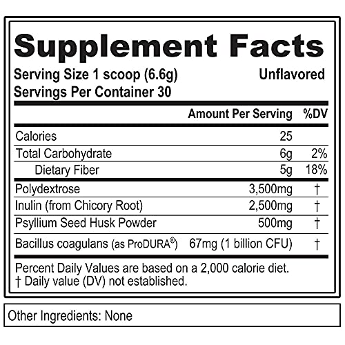 Evlution Nutrition FiberMode Fiber Plus Probiotic - 5 Grams of Fiber, Digestive Health