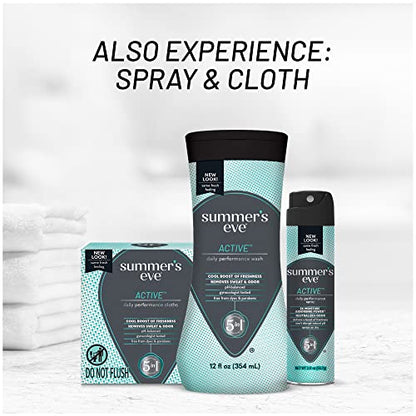 Summer's Eve Active Daily Performance All Over Feminine Body Wash, Feminine Wash pH Balanced
