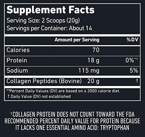 BUBS Naturals Unflavored Collagen Peptides Powder - Best Proteins for Joints & Skin