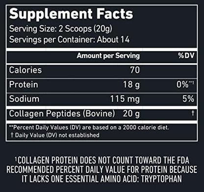 BUBS Naturals Unflavored Collagen Peptides Powder - Best Proteins for Joints & Skin