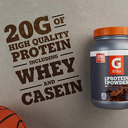 Gatorade Whey Protein Powder, Chocolate, 22.4 Ounce (20 servings per canister