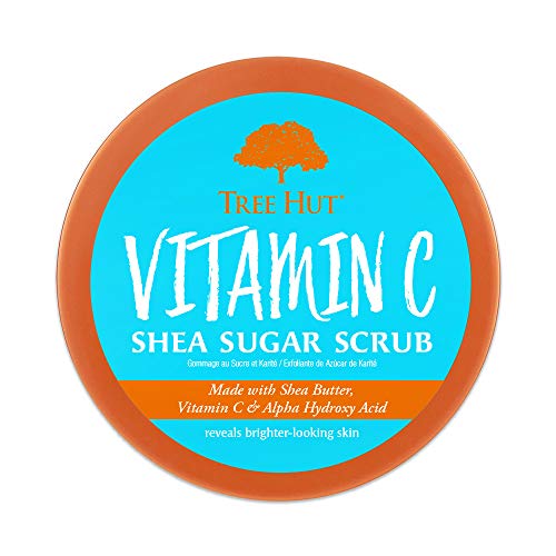 Tree Hut Vitamin C Shea Sugar Scrub, 18 oz, Ultra Hydrating and Exfoliating Scrub