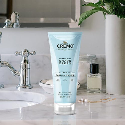 Cremo Vanilla and Orchid Moisturizing Shave Cream, Astonishingly Superior Ultra-Slick