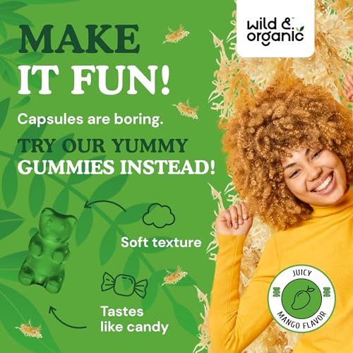 Wild & Organic Sea Moss Gummies for Kids - Vitamins & Iodine Rich Sea Moss Gummy
