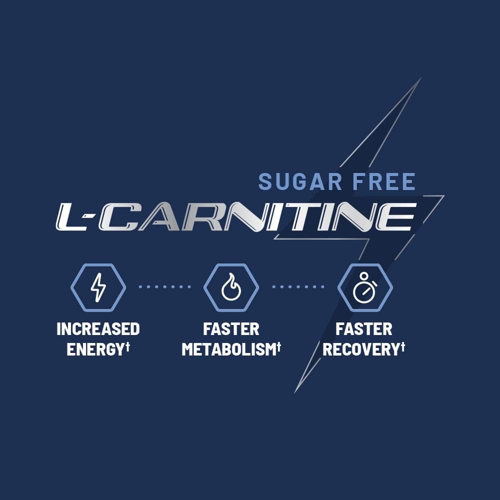 Snap Supplements L-Carnitine Tartrate, 60 Blueberry Sugar-Free Gummies | Amino Acid Supplement for Healthy Exercise Recovery, Metabolism, & Energy, Vegan, 30-Day Supply