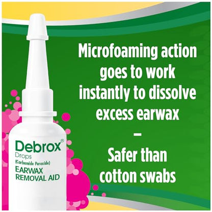 Debrox Ear Wax Removal Kit, Ear Cleaning Kit Includes Rubber Bulb Syringe