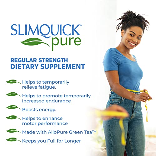 Slimquick Pure 3x Regular Strength Pills for Women to Help Achieve Weight Goals, Helps Metabolism
