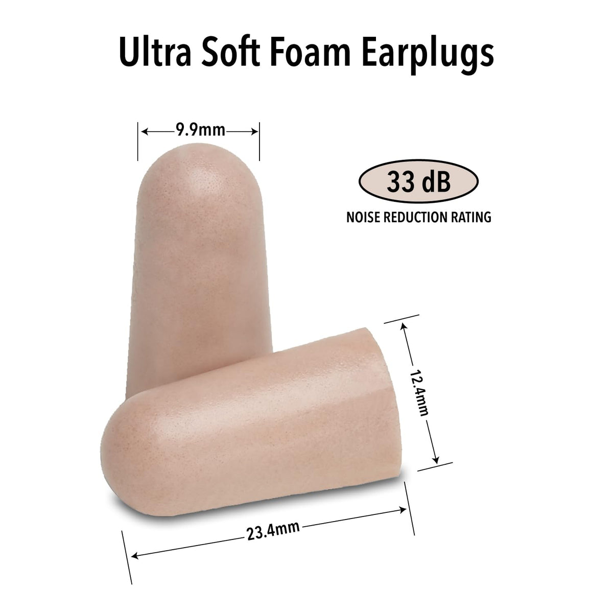 Mack's Ultra Soft Foam Earplugs, 50 Pair - 33dB Highest NRR, Comfortable Ear Plugs