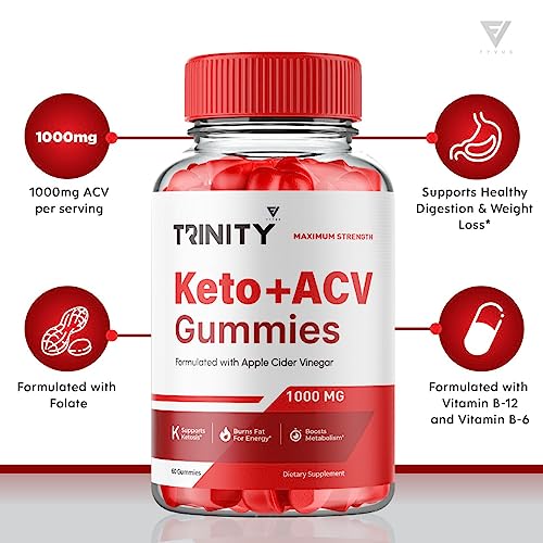 (3 Pack) Trinity Keto, Trinity Keto ACV Gummies - Trinity Keto ACV Gummies Advanced