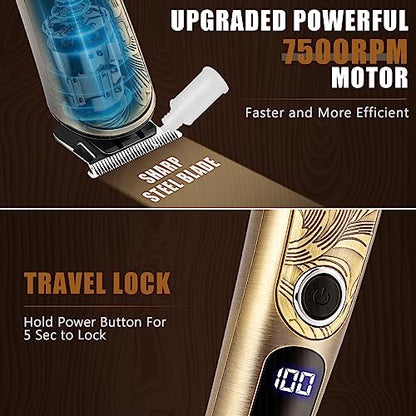 Ufree Beard Trimmer for Men with Charging Stand, IPX7 Waterproof Electric Razor Shavers