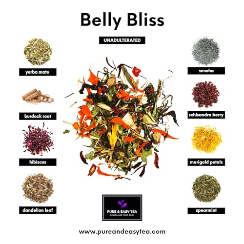 Pure And Easy Tea, Belly Bliss, Cleanse & Detox Tea, Supports Healthy Weight, Helps Reduc