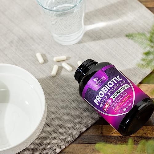 Probiotics, 60 Billion CFU per Serving, Probiotic with Prebiotics for Digestive & Immune Health