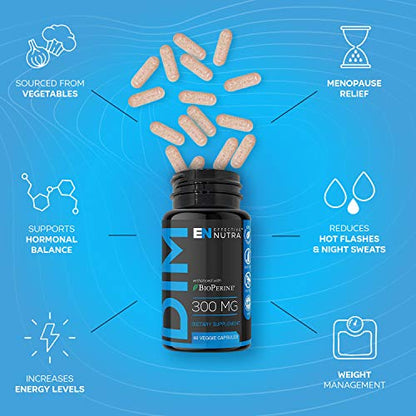 Effective Nutra Dim Supplement 300mg Capsule - Extra Strength Diindolylmethane DIM