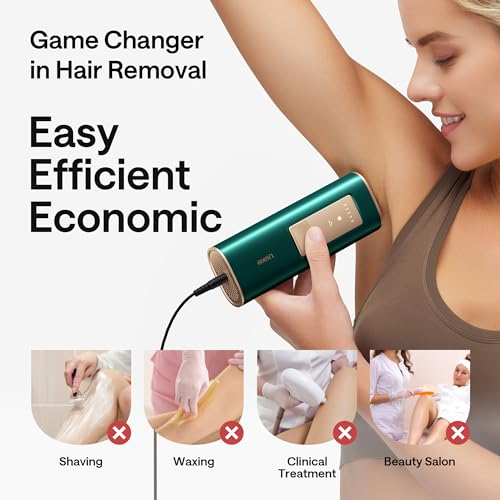 Ulike Laser Hair Removal for Women and Men, Air+ IPL Hair Removal Device with Ice
