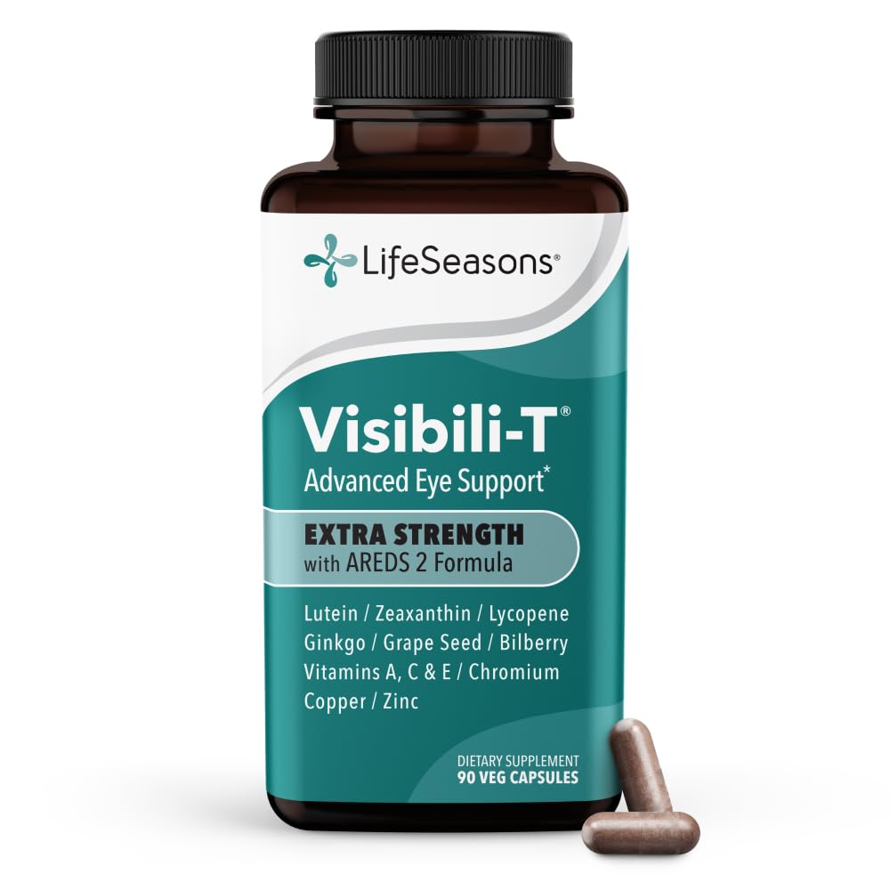 Visibili-T - Vitamin Supplement for Eye Health & Vision Support - Carrot Root, Chromium, Bilberry, Ginkgo Biloba, Grape Seed Extract, Lycopene, Vitamin A, Lutein & Zeaxanthin - 60 Capsules