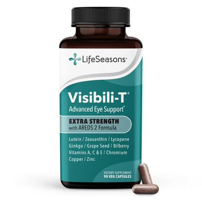 Visibili-T - Vitamin Supplement for Eye Health & Vision Support - Carrot Root, Chromium, Bilberry, Ginkgo Biloba, Grape Seed Extract, Lycopene, Vitamin A, Lutein & Zeaxanthin - 60 Capsules