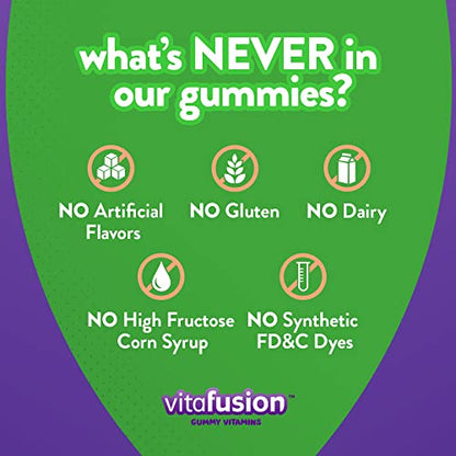 Vitafusion Multivitamin Plus Beauty – 2-in-1 Benefits – Adult Gummy with Hair, Skin & Nails