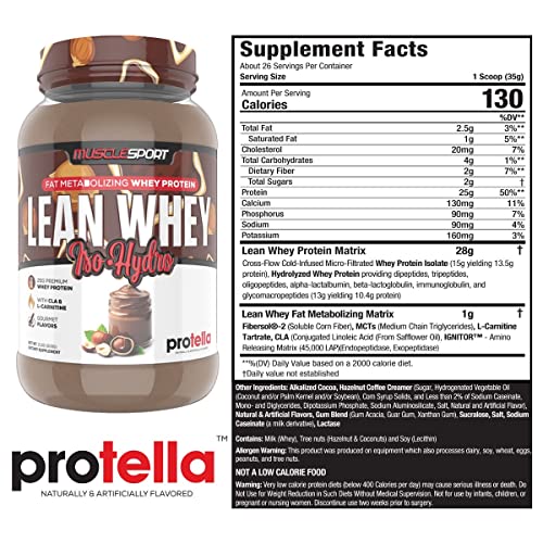 Musclesport Lean Whey Revolution™ Protein Powder - Whey Protein Isolate - Low Calorie