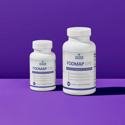 Arthur Andrew Medical, FODMAP DPE, Digestive Enzymes, 60 Capsules | Digestive Enzymes, & Probiotics For FODMAP Intolerance & The Digestion Of Fermentable Foods. Vegan, Non-GMO
