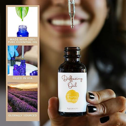 SpaRoom Aromatherapy Diffusing Fragrance Essential Oils Crafted Blends for Diffusers, Candles and Air