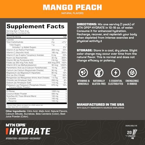 MTN OPS Hydrate Mango Peach + Pineapple Bundle