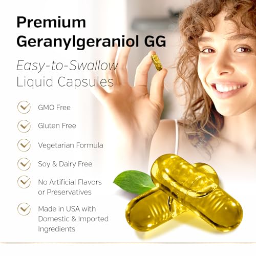 Premium Geranylgeraniol Supplement – GG-Gold 150mg with DeltaGold Vitamin E Tocotrienols
