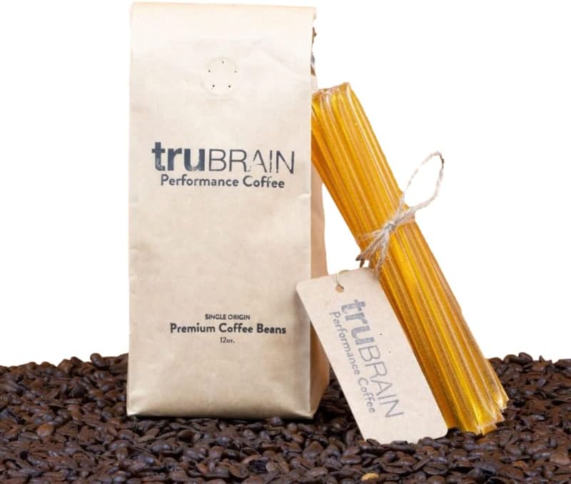 TruBrain Nootropic Coffee Enhancer - Focus, Energy, Clarity. Fast Absorbing Nootropics | Brain Boosters | Improve Memory | Stop Procrastination