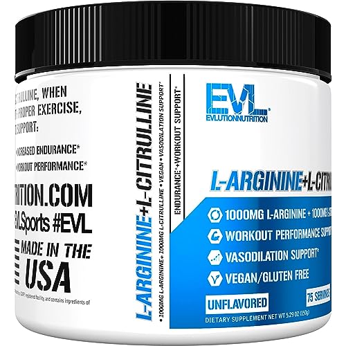 Evlution Nutrition L-Arginine + L-Citrulline - Endurance + Workout Performance