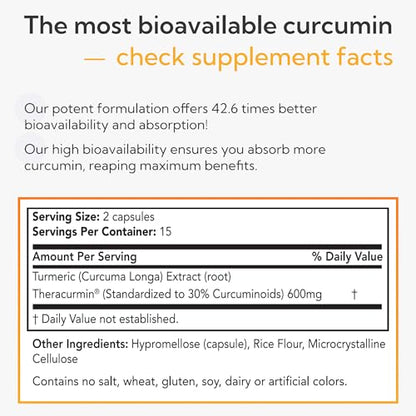 NanoCumin Theracurmin Supplement [1 Month Supply] Anti-Inflammatory, Supports Joint