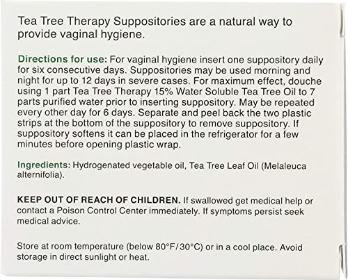 Tea Tree Suppository - 6 suppositories