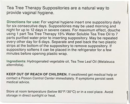 Tea Tree Suppository - 6 suppositories