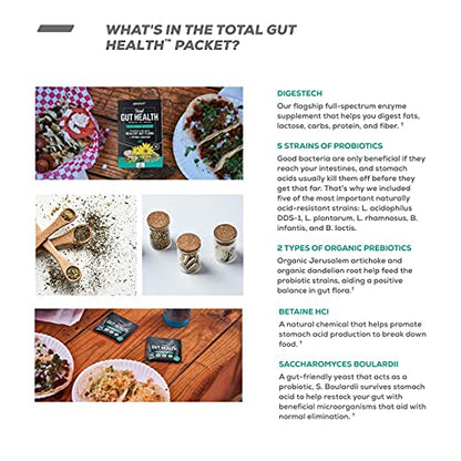 ONNIT Total Gut Health - Complete Probiotics & Digestive Enzyme Supplement