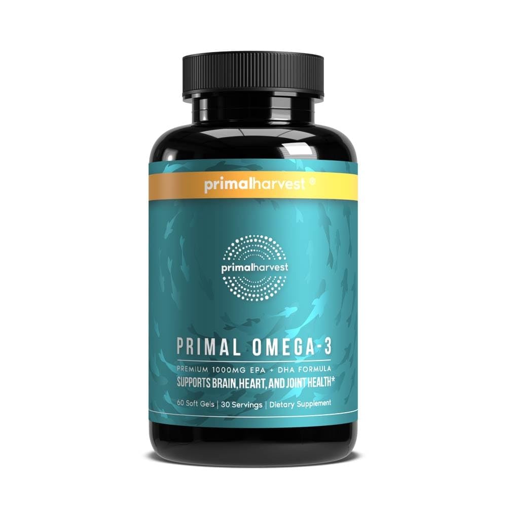 Primal Harvest Omega-3 - Daily Supplement, Gluten, Dairy & Soy Free