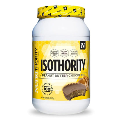 Isothority Whey Protein Isolate, Chocolate Peanut Butter, 2 lb - Ultra Absorbable Branched 