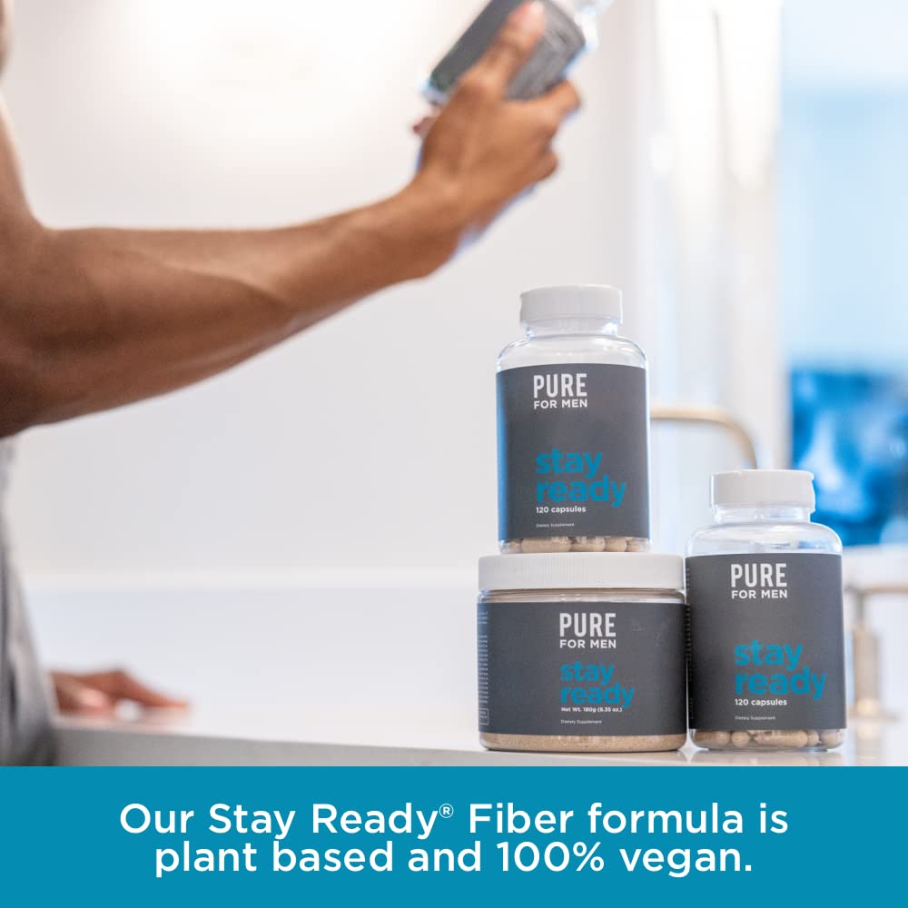 Pure for Men Original Cleanliness Stay Ready Fiber Supplement | Helps Promote