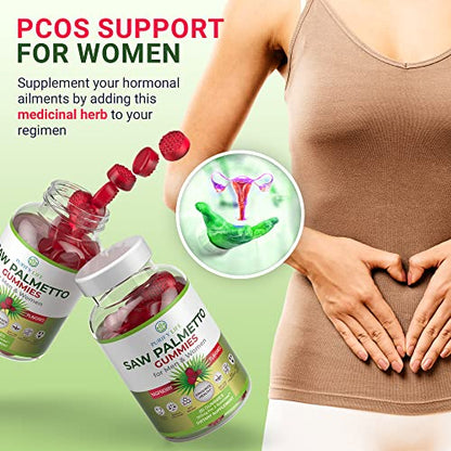 Vegan Saw Palmetto for Women & Men - Potent Saw Palmetto Extract, Prostate Supplement