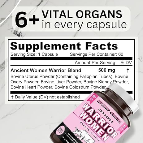 Ancient Origins Grass Fed Beef Organs and Women's Beef Organ Superfood