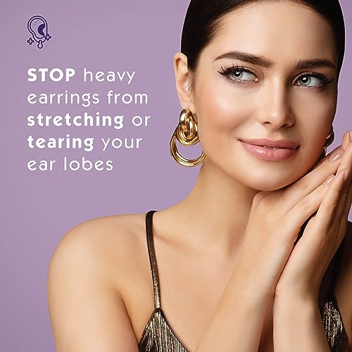 Lobe Miracle- Clear Earring Support Patches - Earring Backs For Droopy Ears - Ear Care
