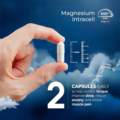 Premium Magnesium INTRACELL - 500 mg - 120 Capsules (2-Pack)