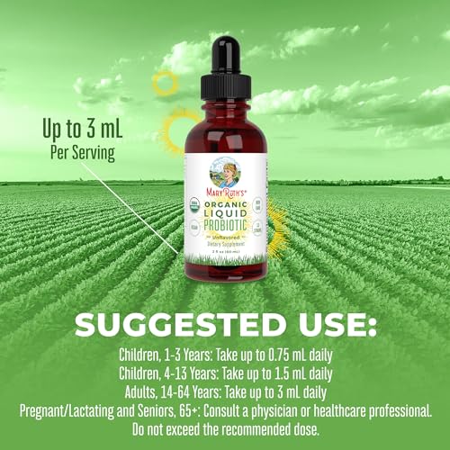 MaryRuth Organics USDA Organic Liquid Probiotic, Digestive Health, Probiotics for Women