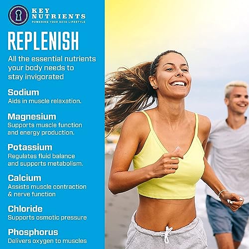 KEY NUTRIENTS Multivitamin Electrolytes Powder No Sugar - Tempting Blue Raspberry