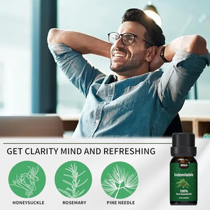 MISIJI Getting Power Essential Oils Set-Essential Oils for Diffuser for Home,Diffuser Oils Scents