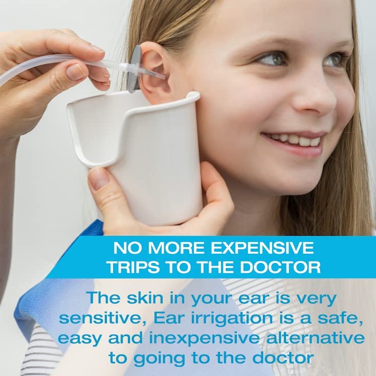Ear Wax Removal Tool by Tilcare - Ear Irrigation Flushing System for Adults & Kids