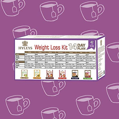 Hyleys 14 Day Weight Loss Tea - 42 Tea Bags (1 Pack), Detox Tea for Cleanse