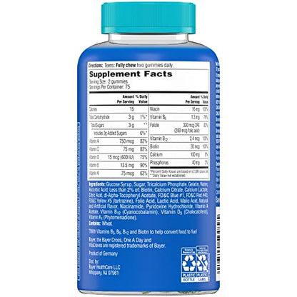 One A Day Teen for Him Multivitamin Gummies, Gummy Multivitamins with Vitamin A, C, D